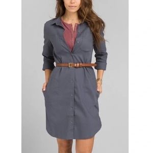 Prana Yarrow Dress, NWT Noir Blue Small